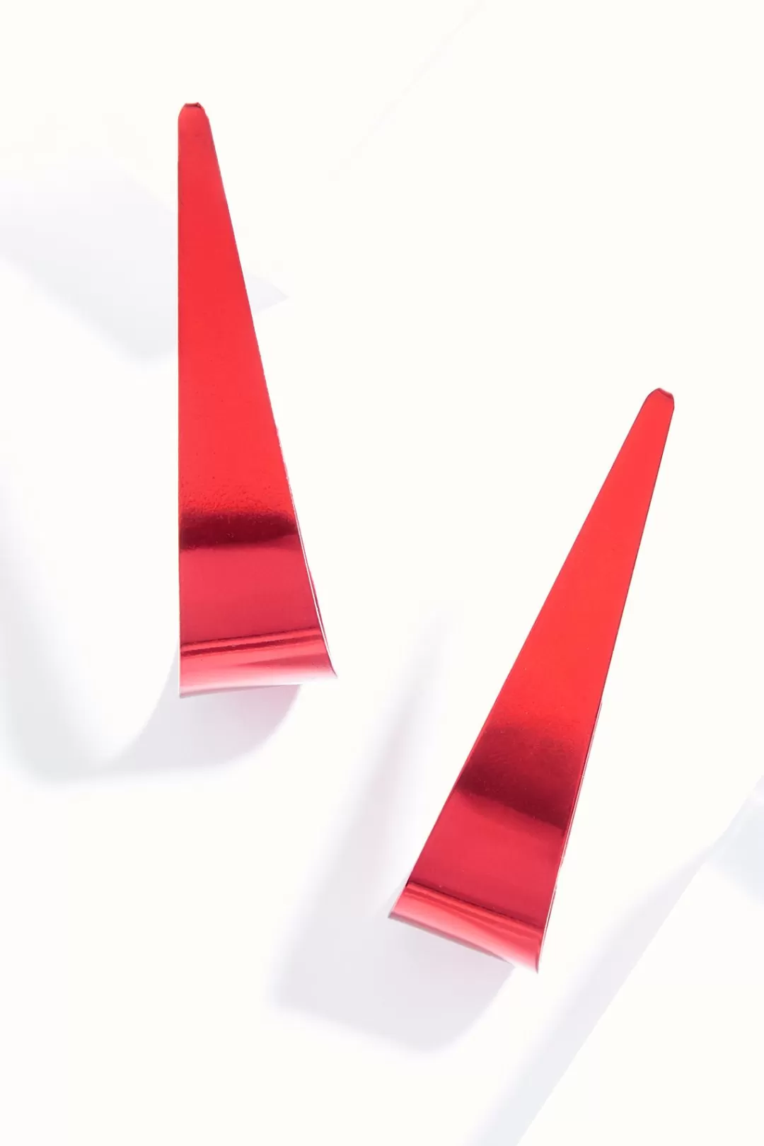 Cato Earrings | Flat Colored Metal Hoop Earrings