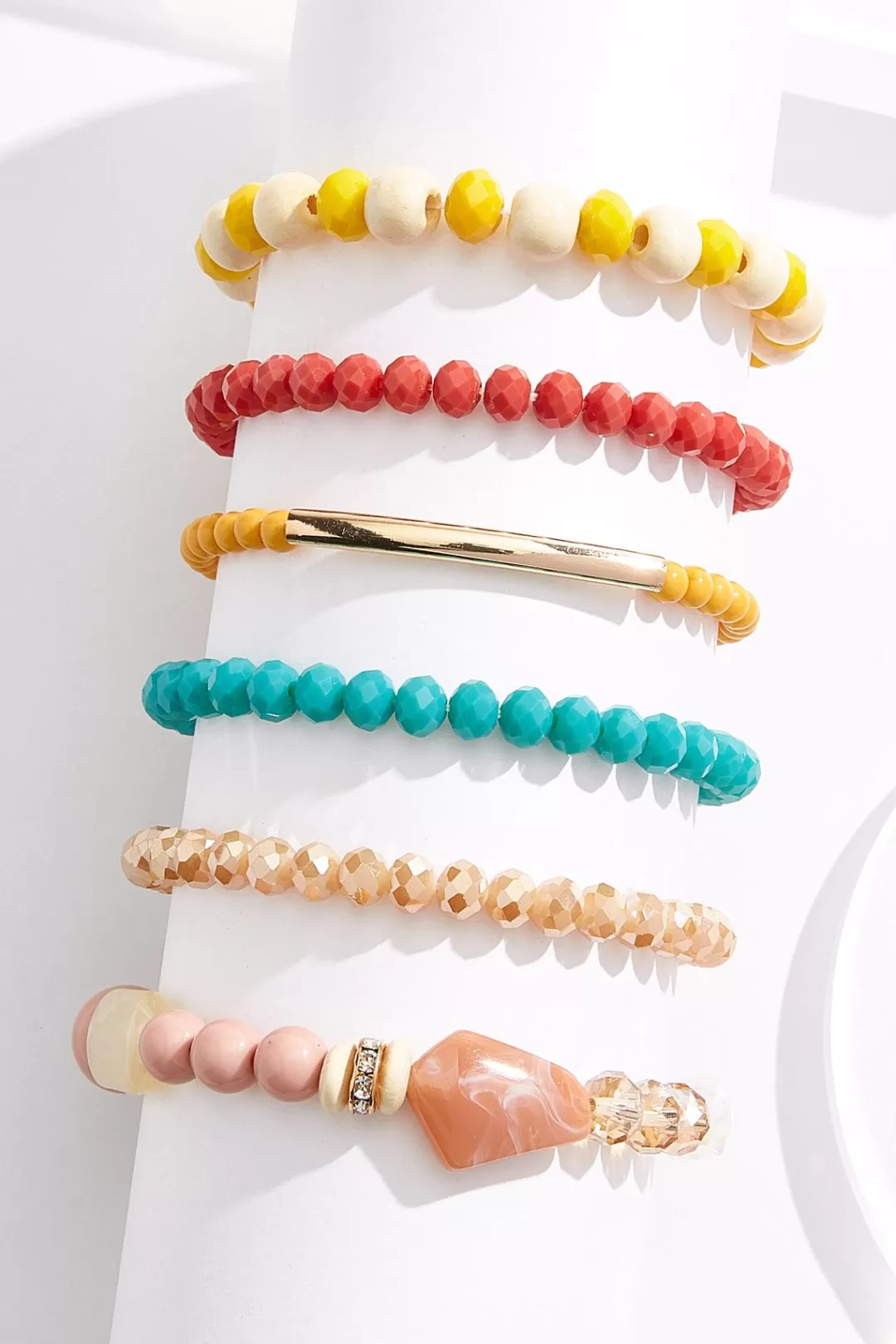 Cato Bracelets | Glass Lucite Colorful Bracelet Set