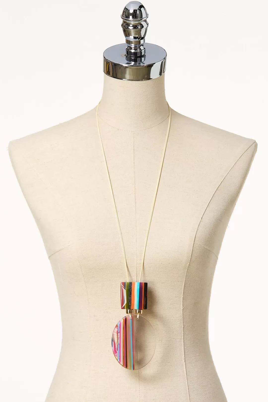 Cato Necklaces | Color Lucite Pull- String Necklace