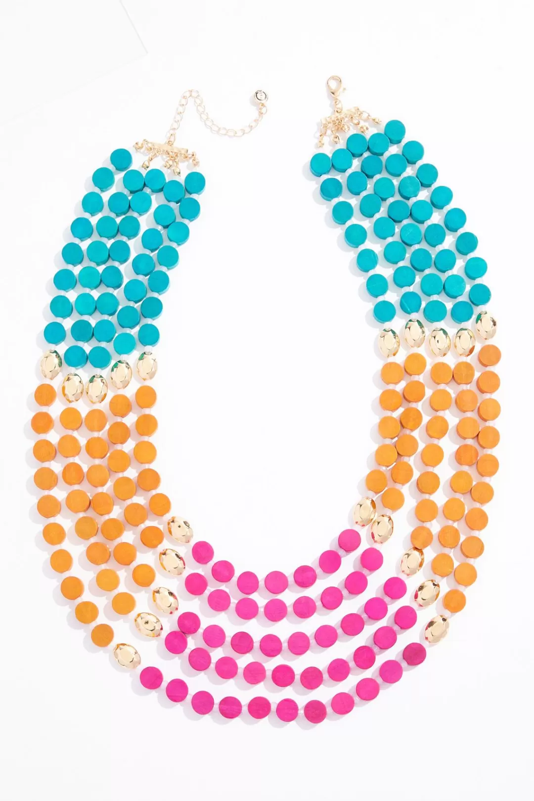 Cato Necklaces | Color Wood Layered Necklace