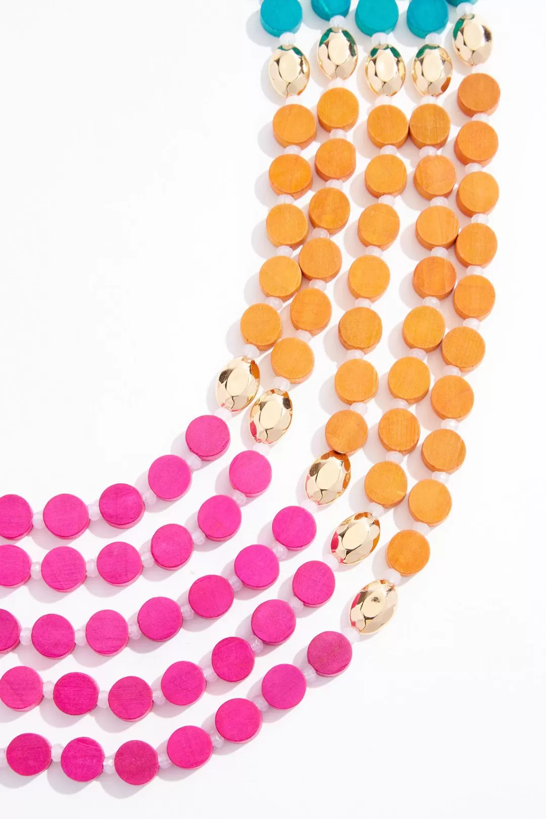 Cato Necklaces | Color Wood Layered Necklace