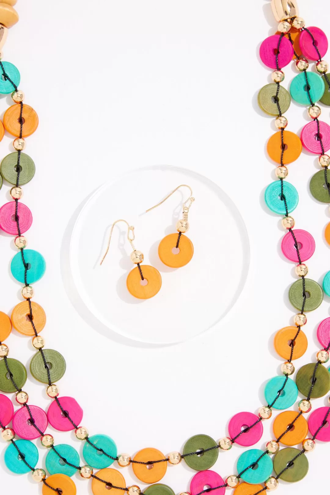Cato Sets | Necklaces | Color Wood Necklace Set