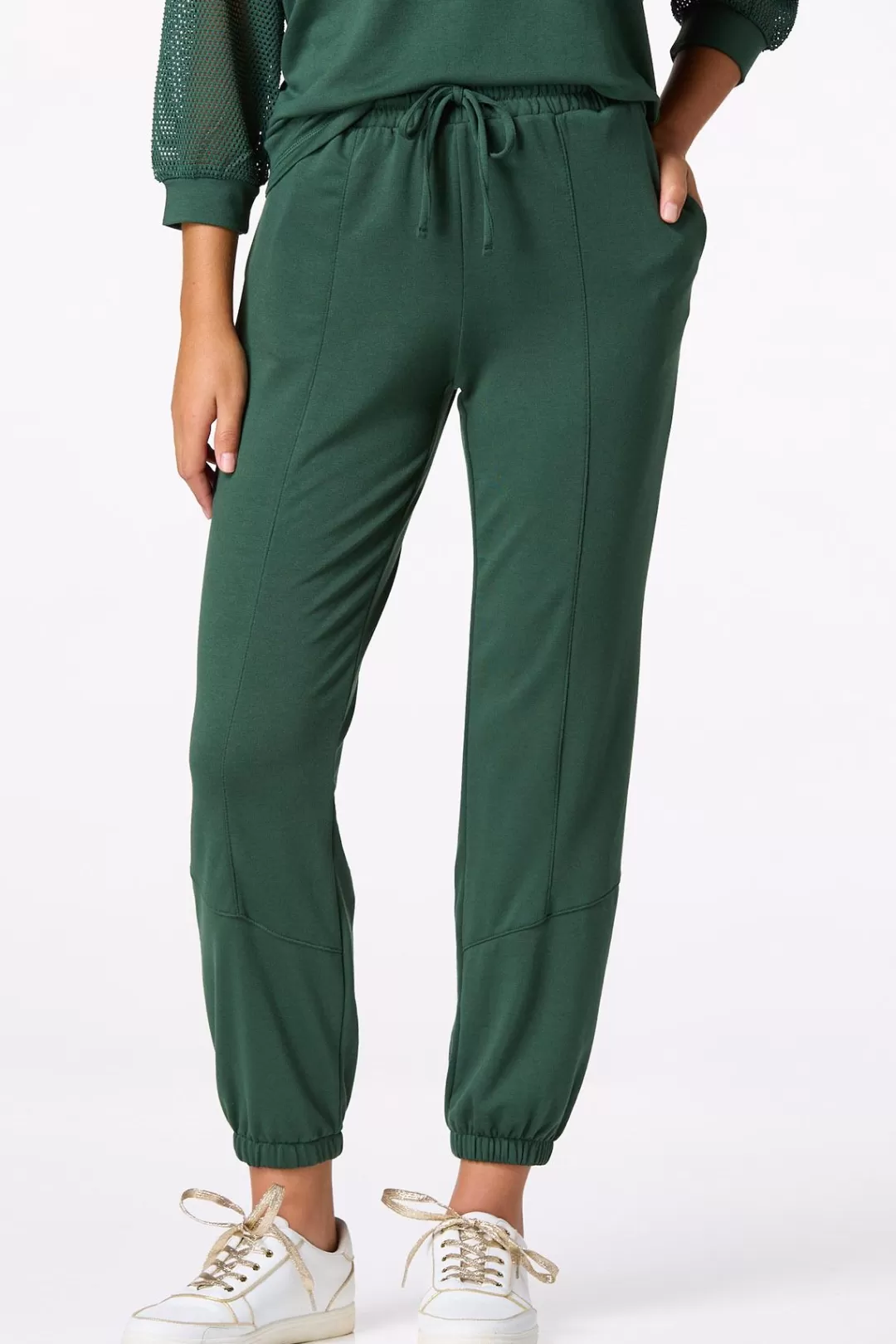 Cato Athleisure | Pants | Solid Seamed Front Jogger Pants