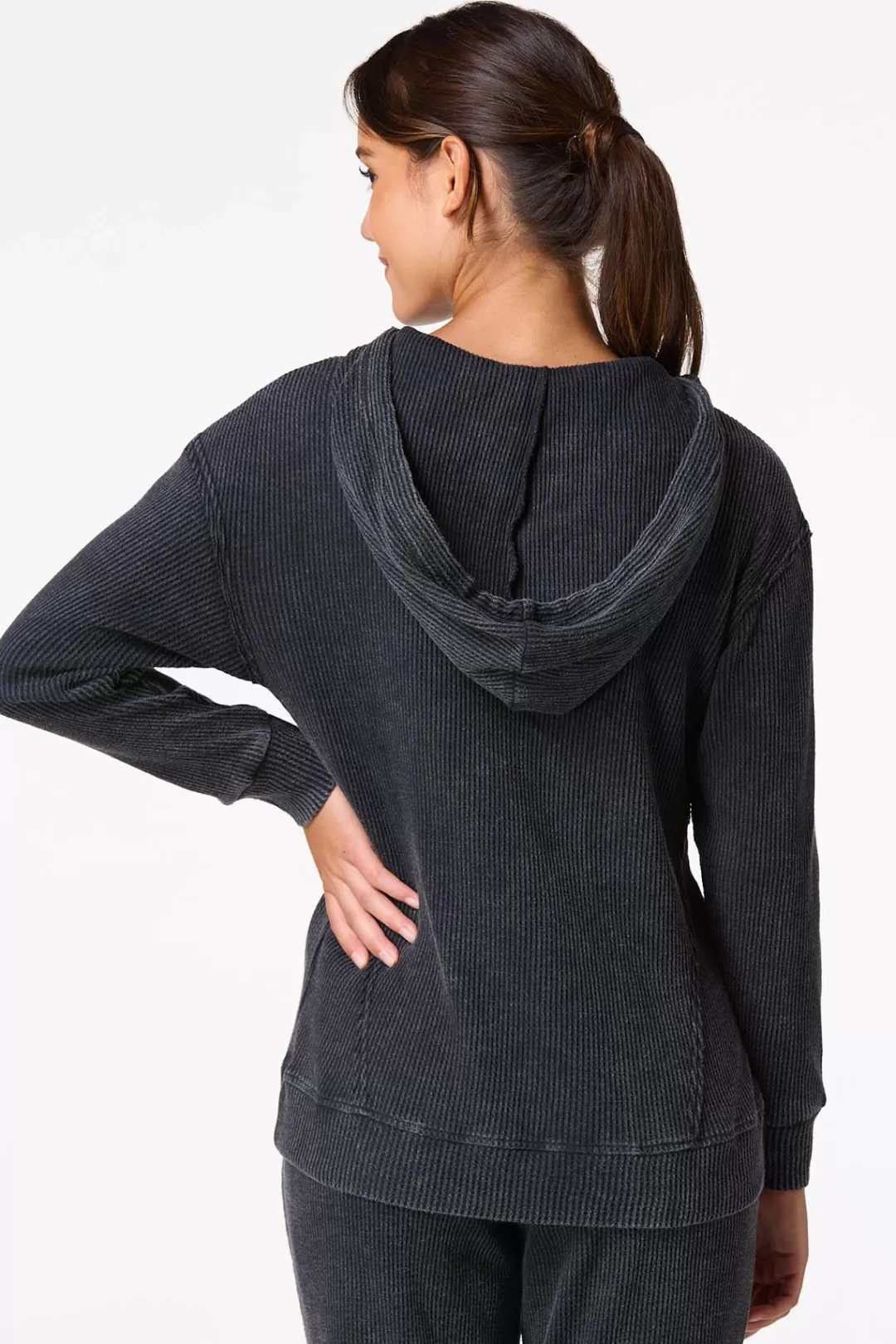 Cato Athleisure | Tops | Waffled Vintage Hoodie